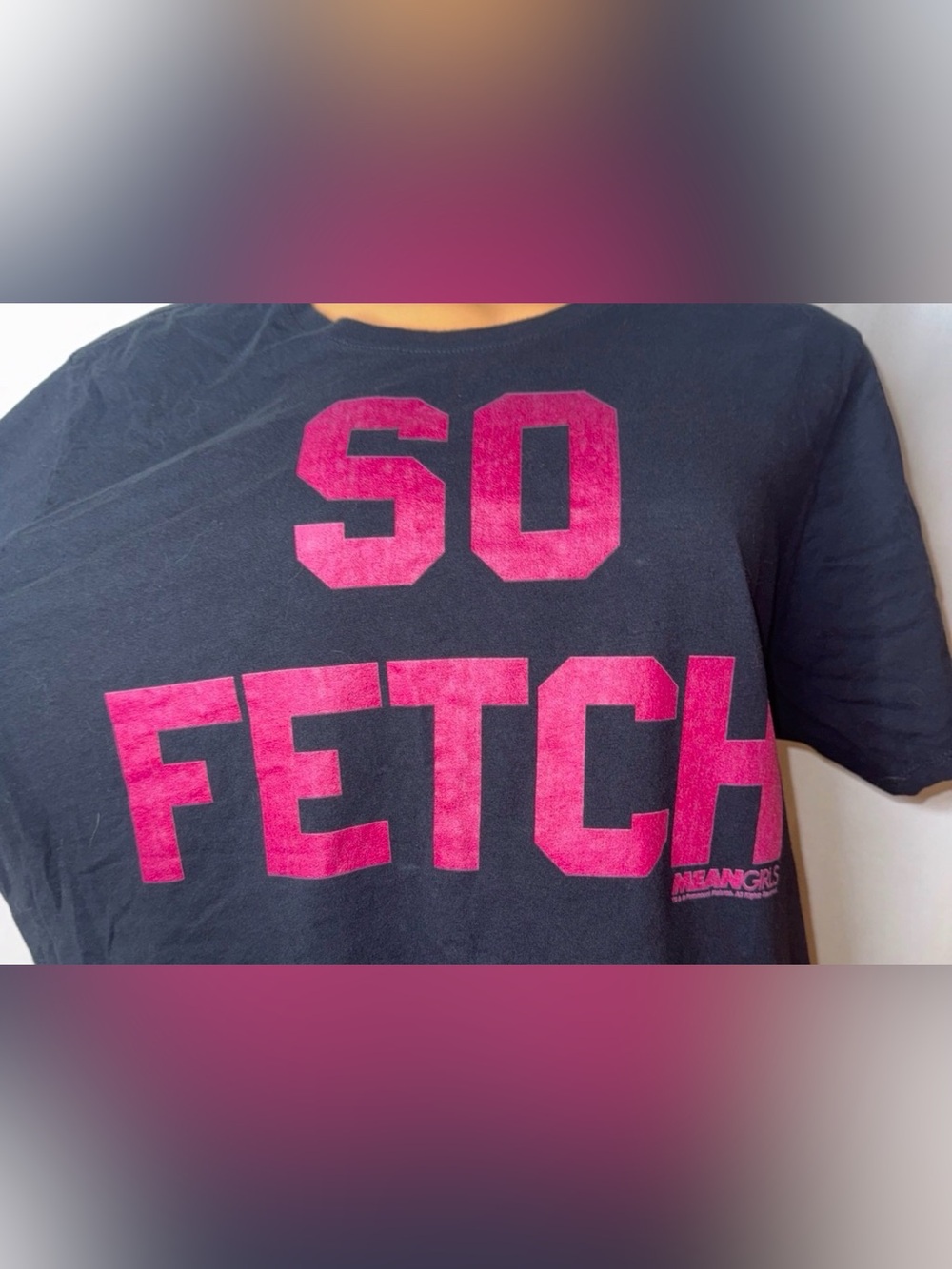 Mean girls So Fetch Black Tee with Pink Lounge Joggers - Picture 3 of 5